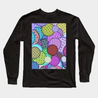 Spaceship Earth Colorful Pattern Long Sleeve T-Shirt